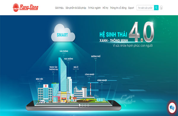 mẫu thiết kế website đèn led thu hút người dùng