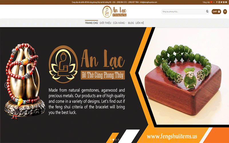 Mẫu web bán đồ thờ cúng chuyên nghiệp