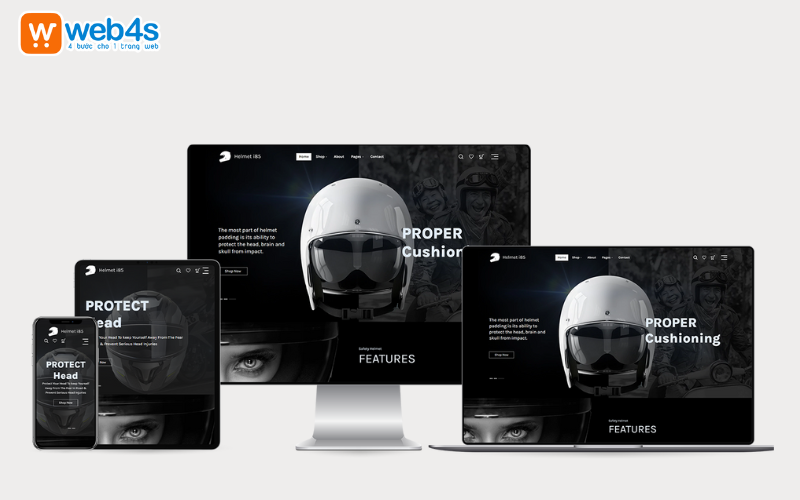 Tiêu chí đánh giá website shop bán mũ bảo hiểm đẹp