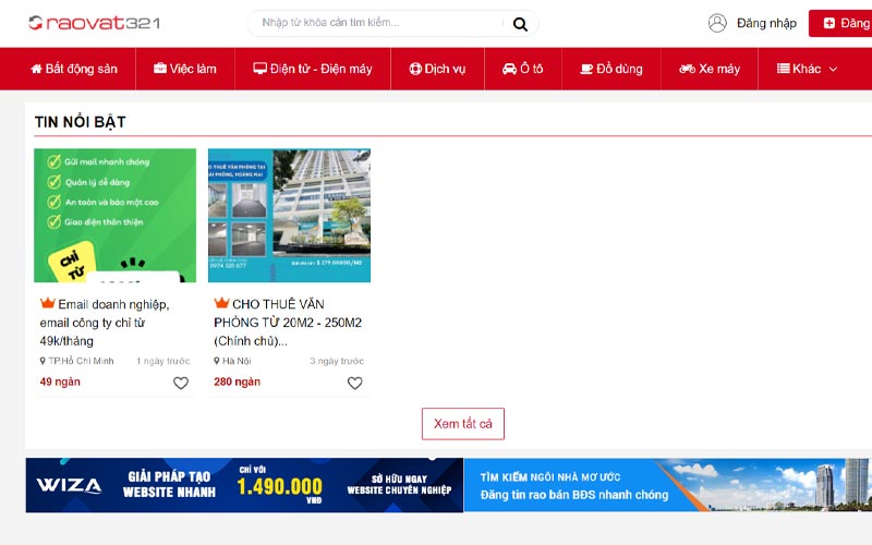 các trang web bất động sản