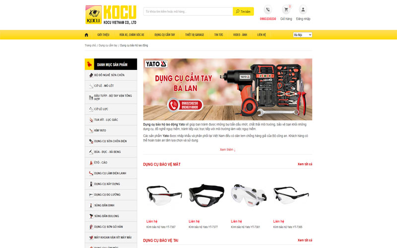 Website dụng cụ bảo hộ lao động 