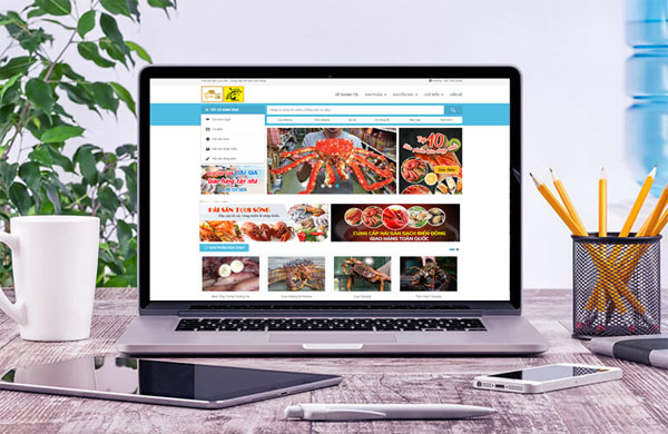 tiêu chuẩn khi thiết kế website thủy hải sản