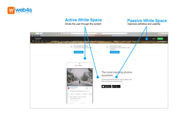 White space có thể được sử dụng để truyền tải thông điệp một cách tinh tế.